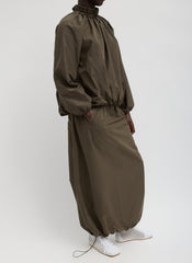 Italian Sporty Nylon Maxi Anorak Skirt | Tibi