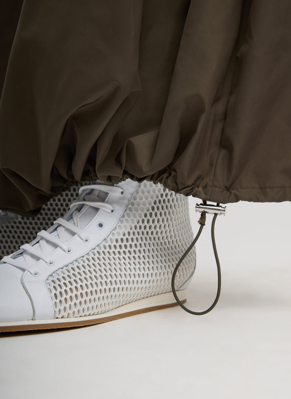 Italian Sporty Nylon Maxi Anorak Skirt | Tibi