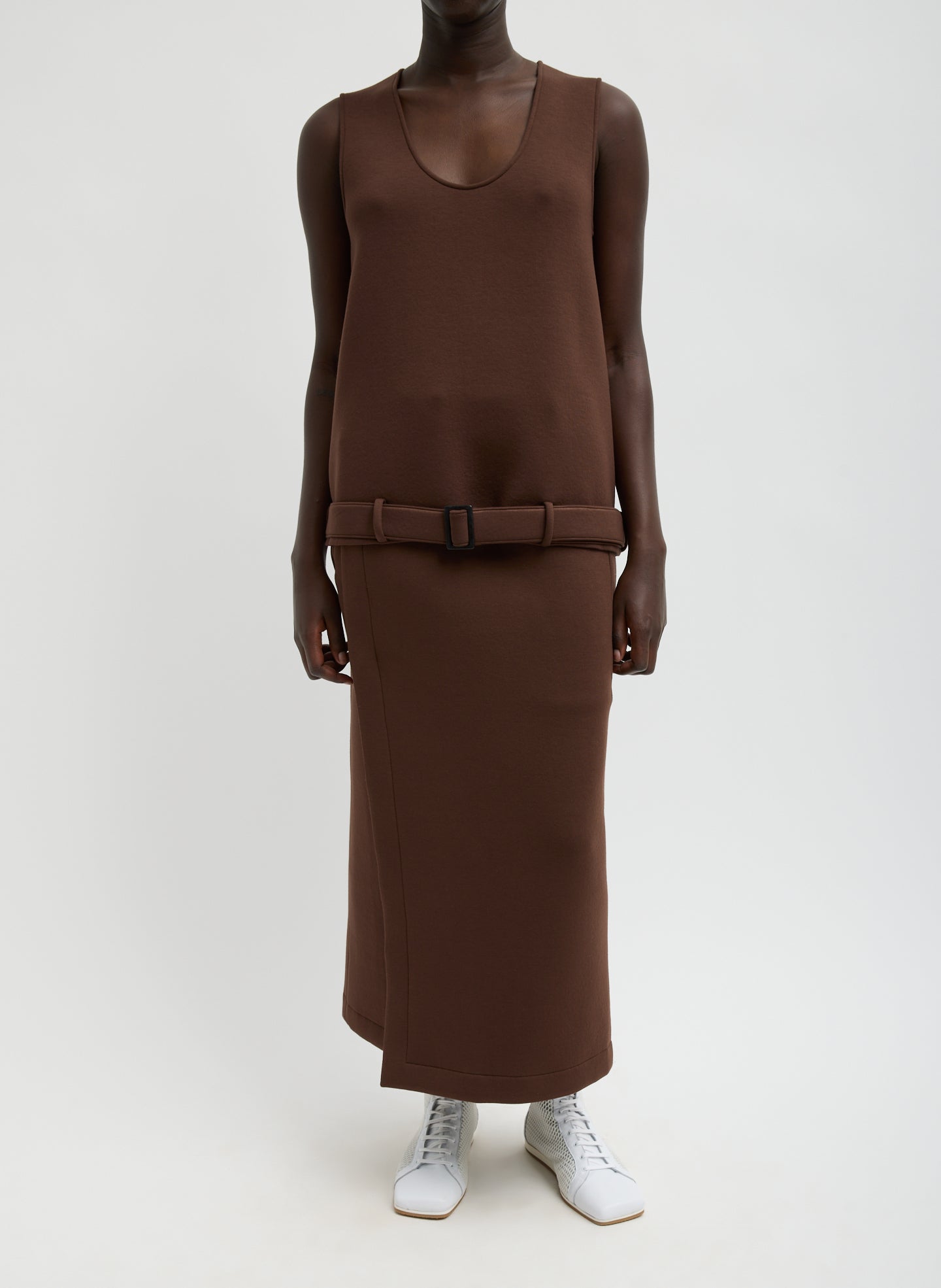 Bonded Viscose Maxi Wrap Skirt | Tibi
