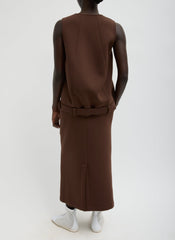 Bonded Viscose Maxi Wrap Skirt | Tibi