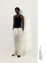Summer Voile Stella Pant With Slit Detail | Tibi