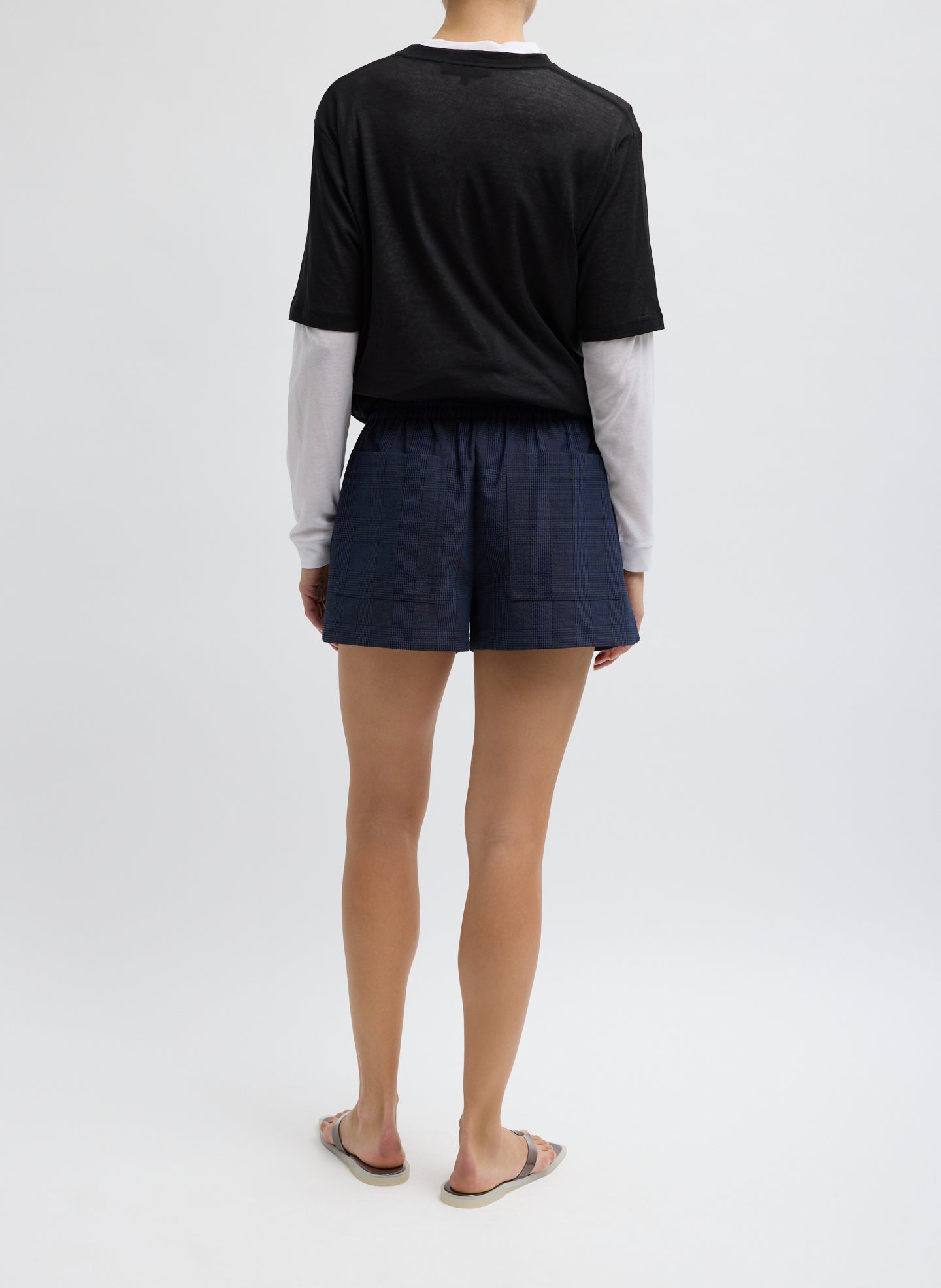 Menswear Crepon Pull On Shorts | Tibi