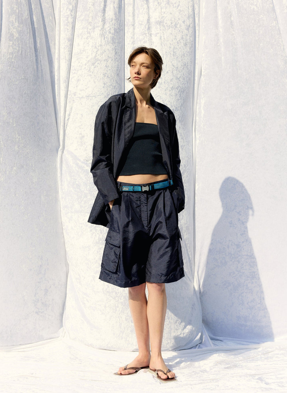 Crispy Nylon Stella Short | Tibi
