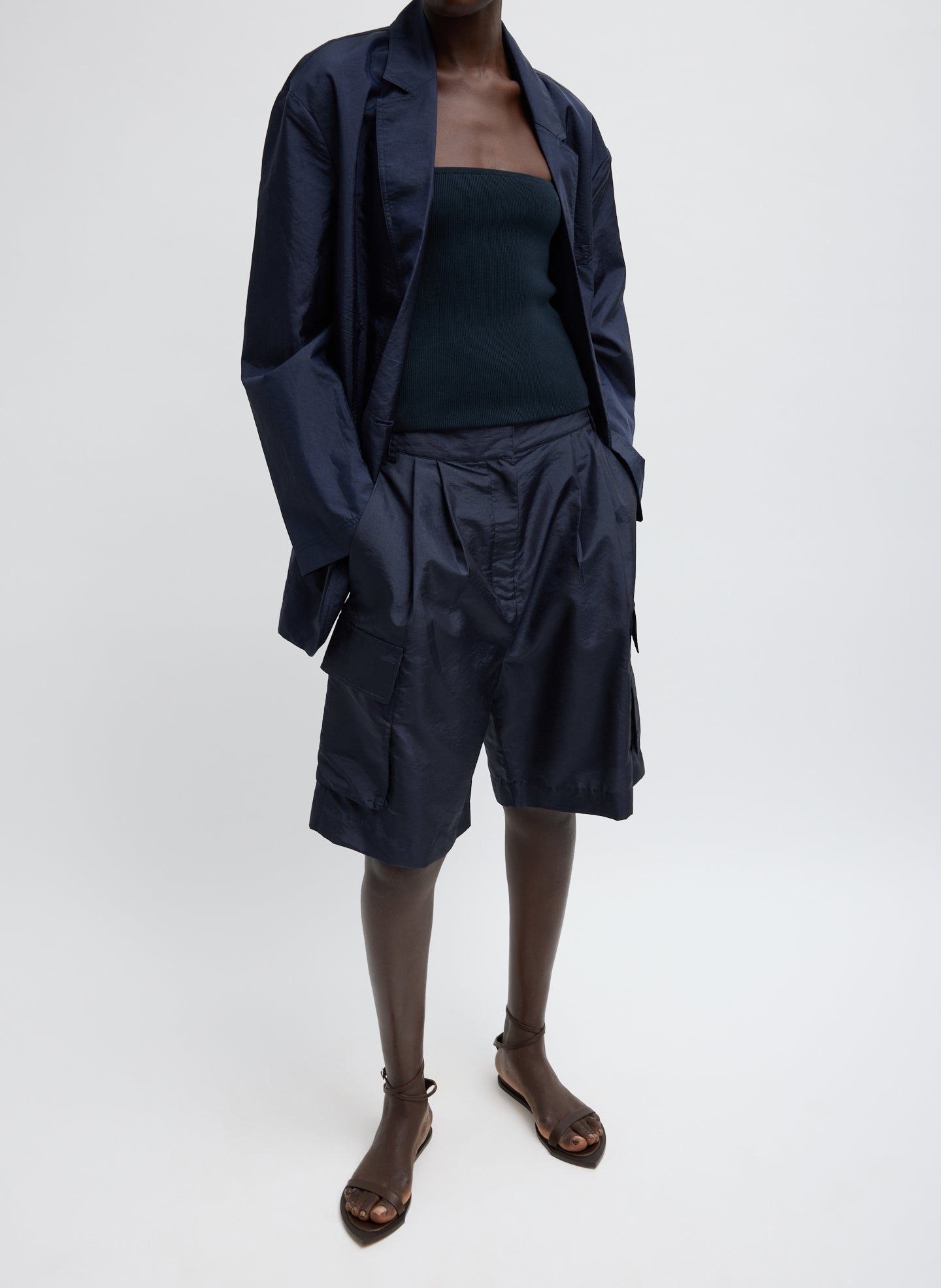 Crispy Nylon Stella Short | Tibi