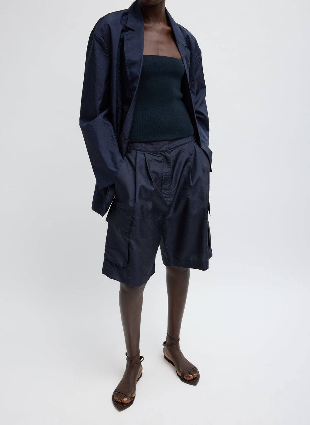 Crispy Nylon Stella Short | Tibi