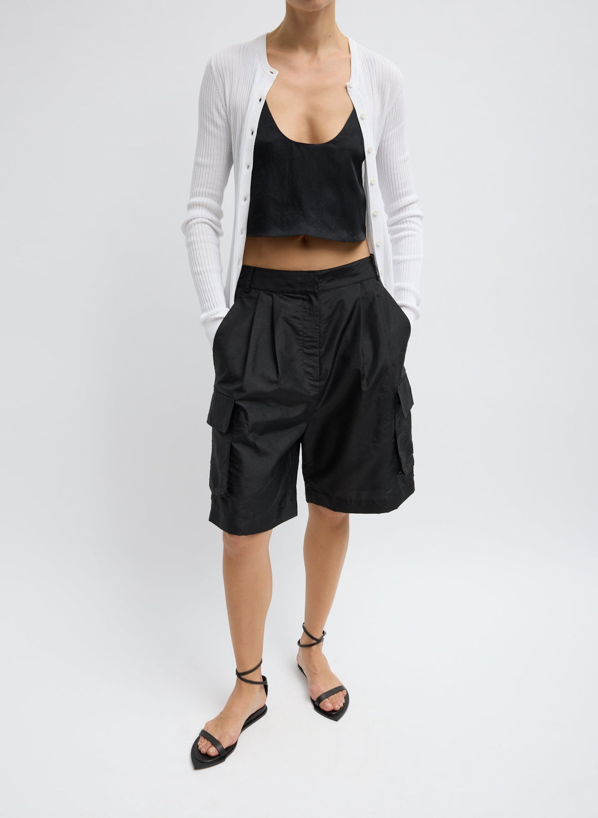 Crispy Nylon Stella Short | Tibi