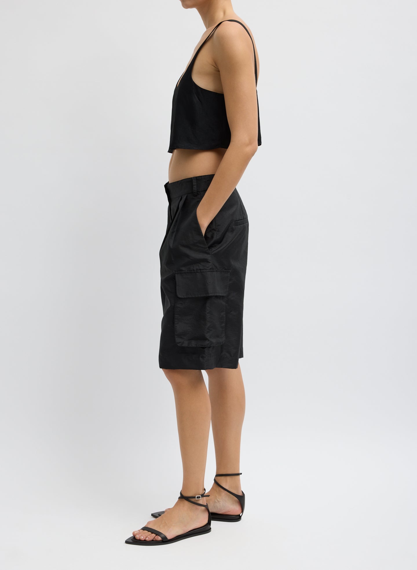 Crispy Nylon Stella Short | Tibi