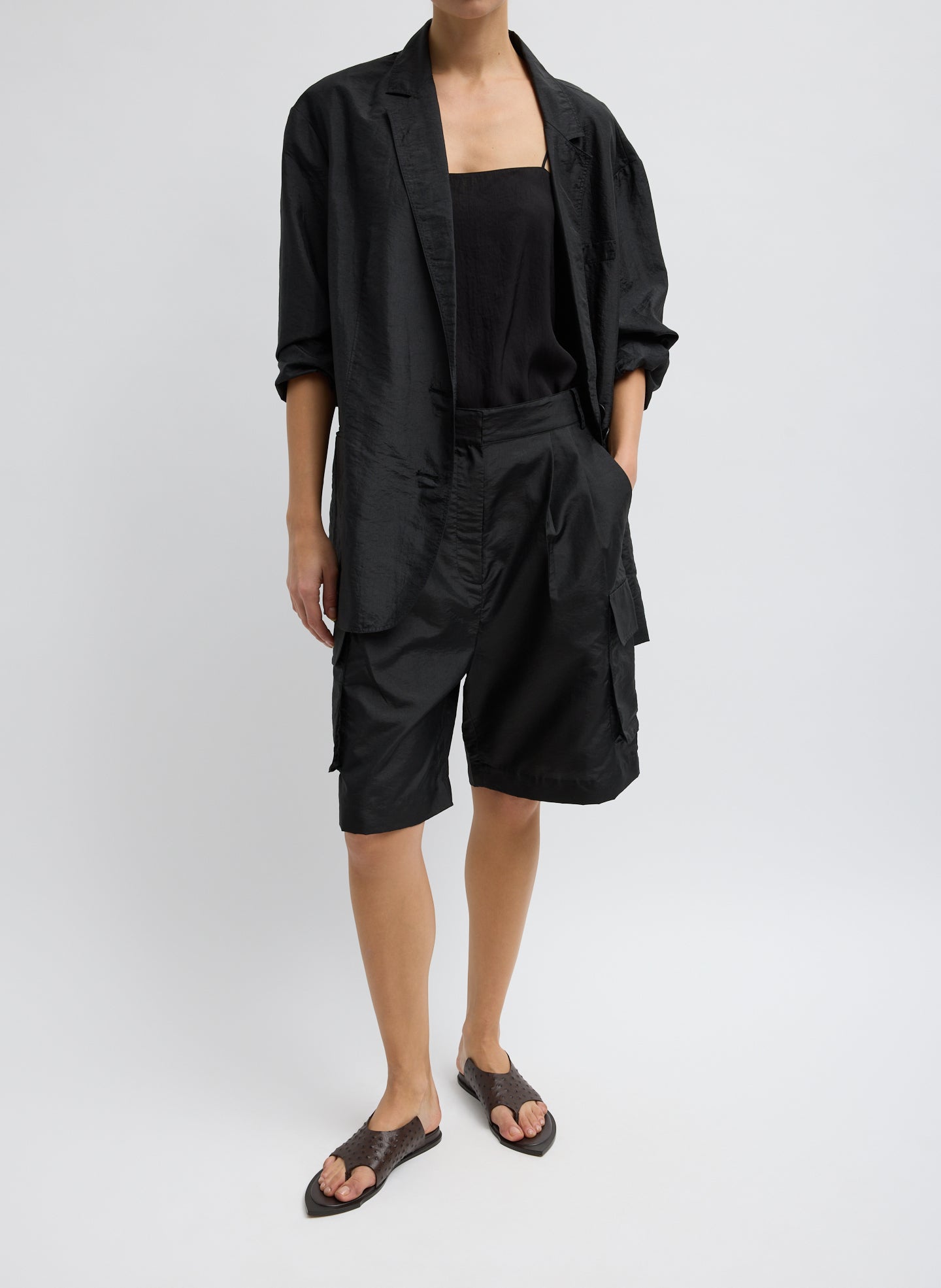Crispy Nylon Stella Short | Tibi