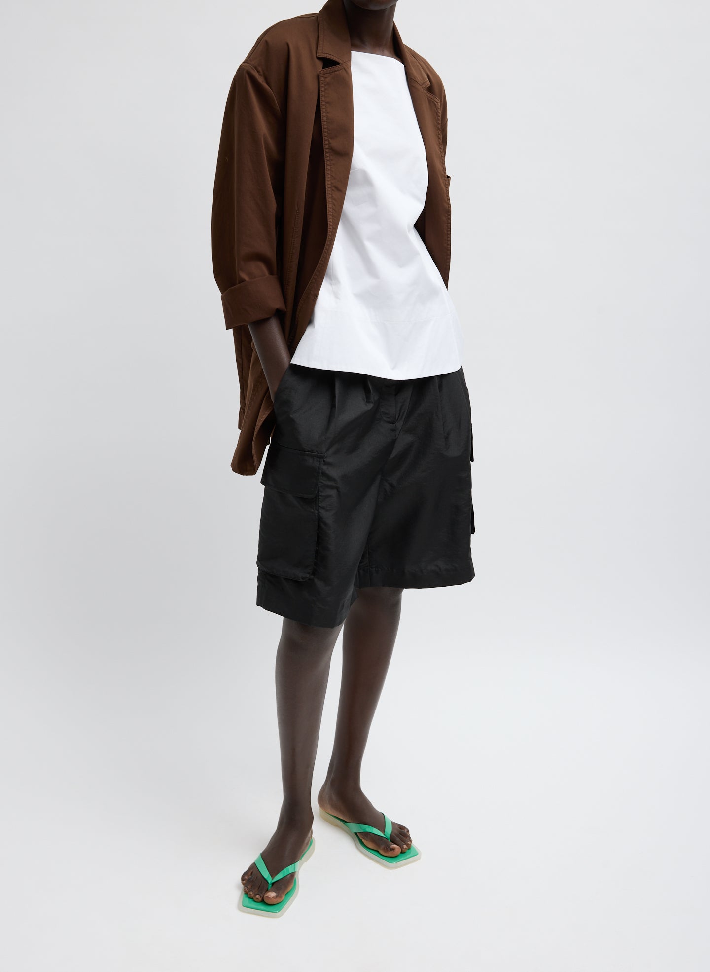 Crispy Nylon Stella Short | Tibi