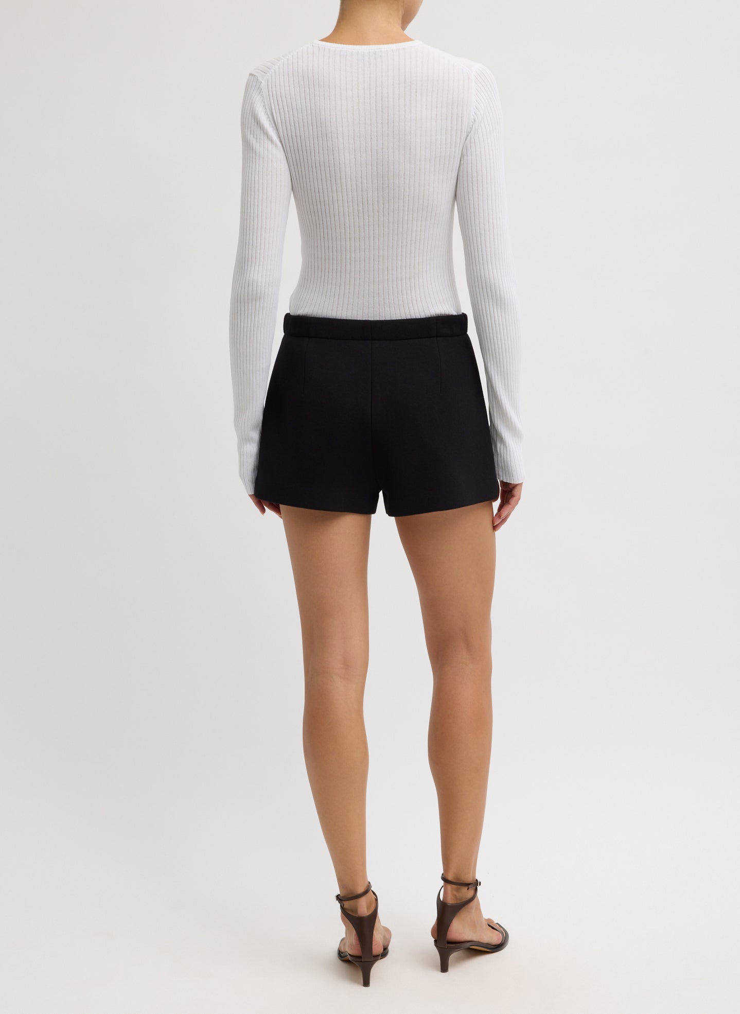 Bonded Viscose Shorts | Tibi
