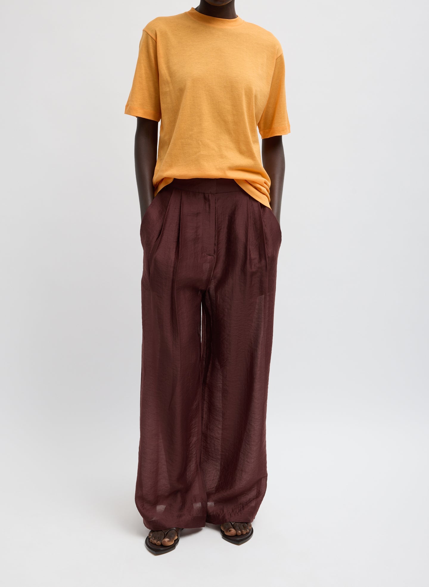 Summer Voile Stella Pant With Slit Detail | Tibi
