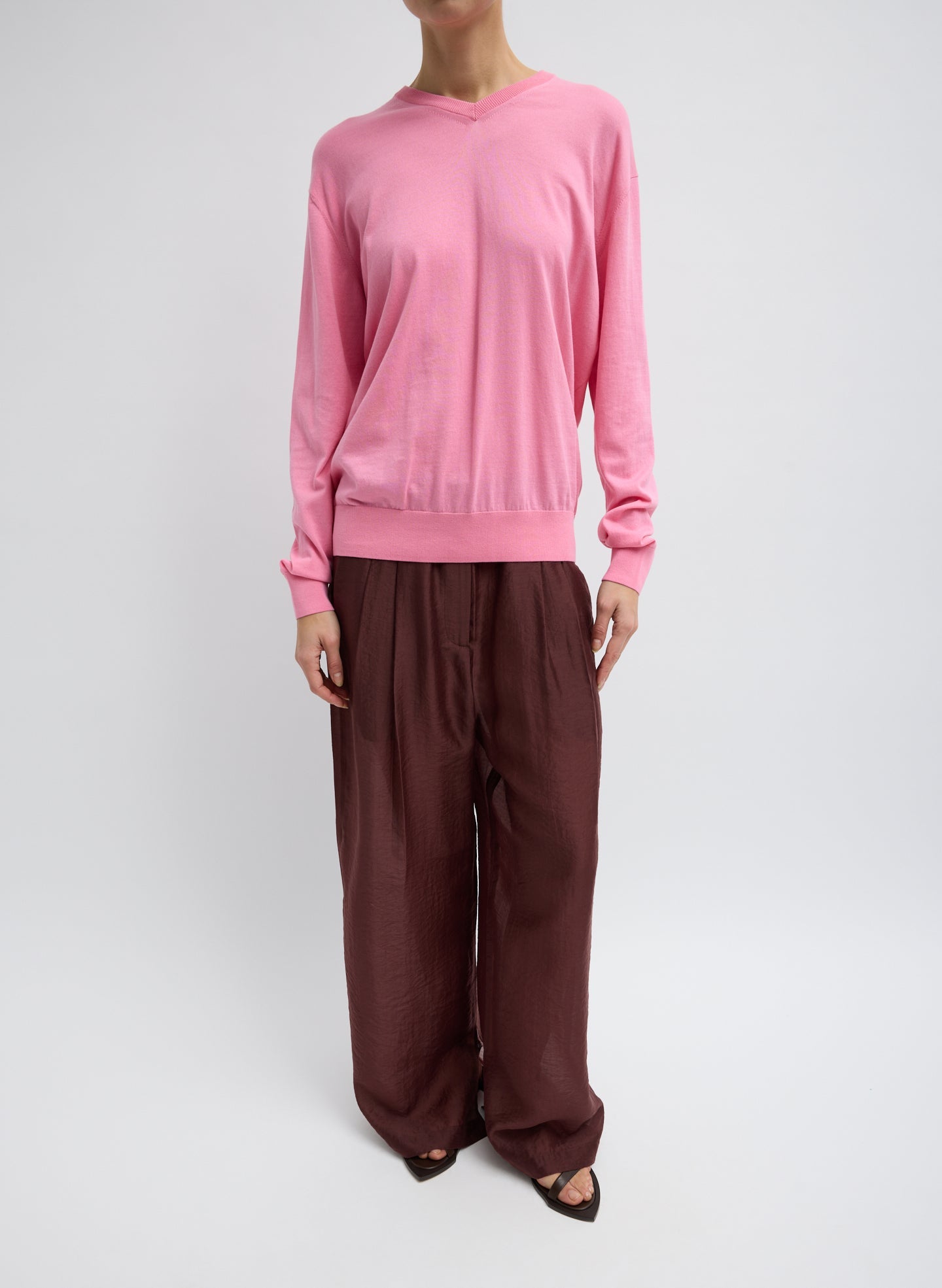 Summer Voile Stella Pant With Slit Detail | Tibi
