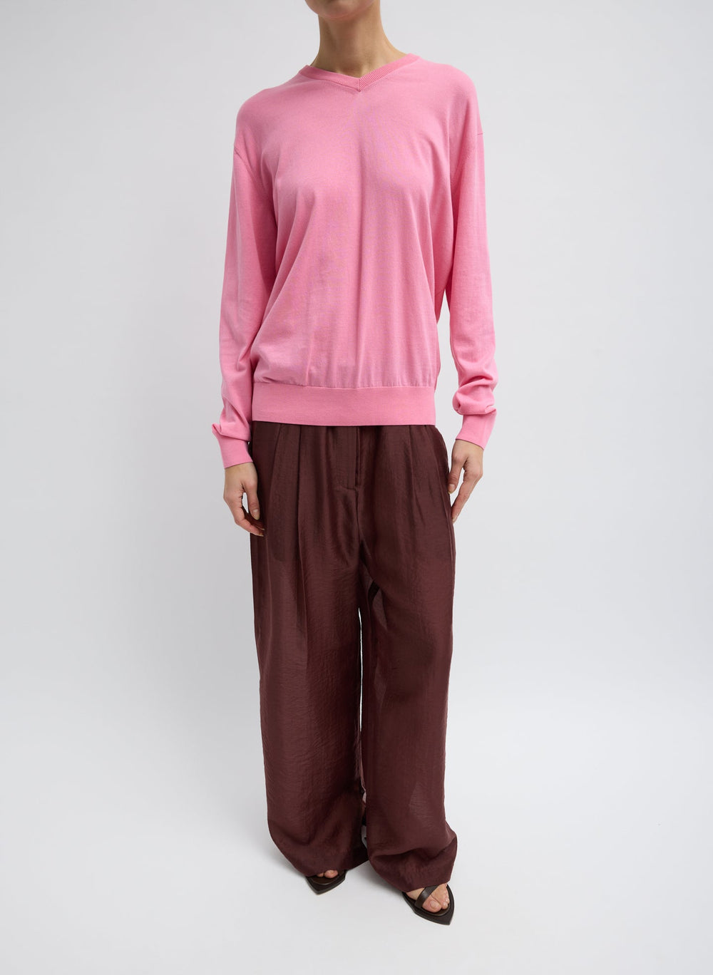 Summer Voile Stella Pant With Slit Detail | Tibi