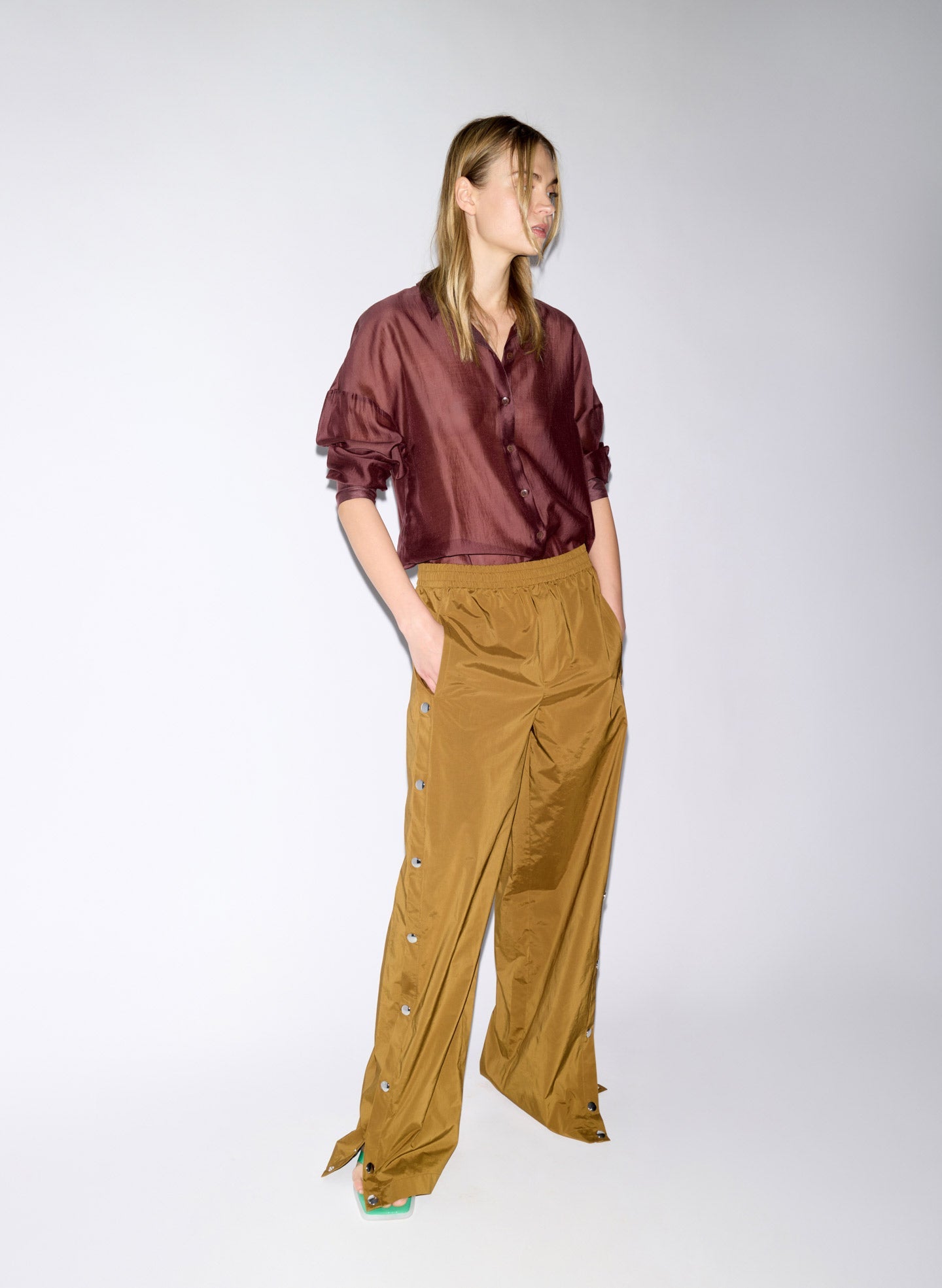 Nylon Snap Jogger | Tibi