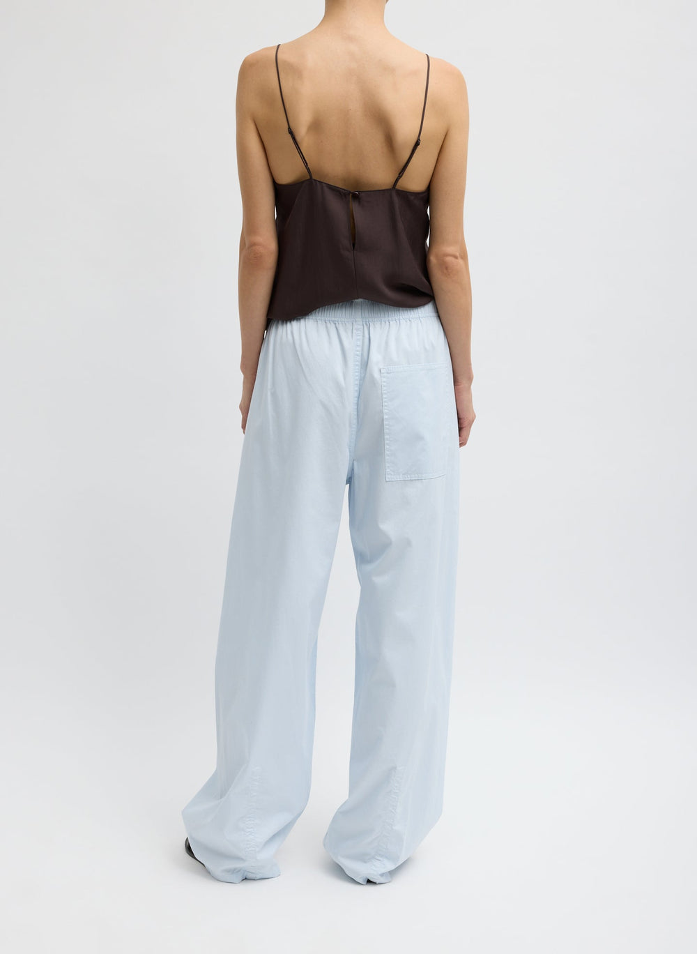 Garment Dyed Silky Cotton Winslow Pull On Pant | Tibi