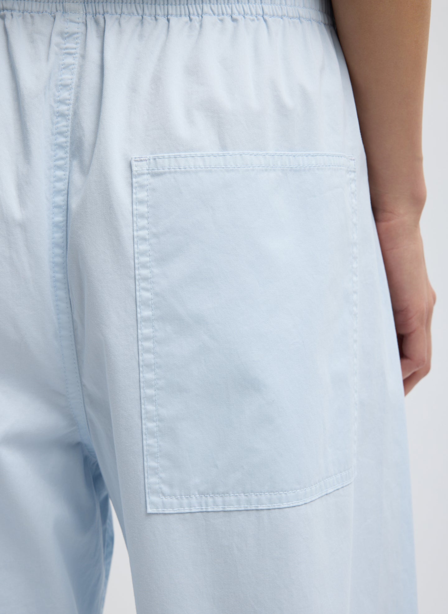Garment Dyed Silky Cotton Winslow Pull On Pant | Tibi