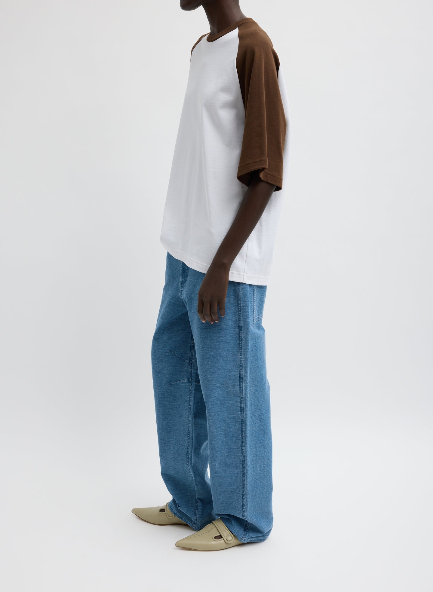 Denim Interlock Mica Jean | Tibi