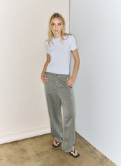 Structured Wool Zip Front Trouser | Tibi