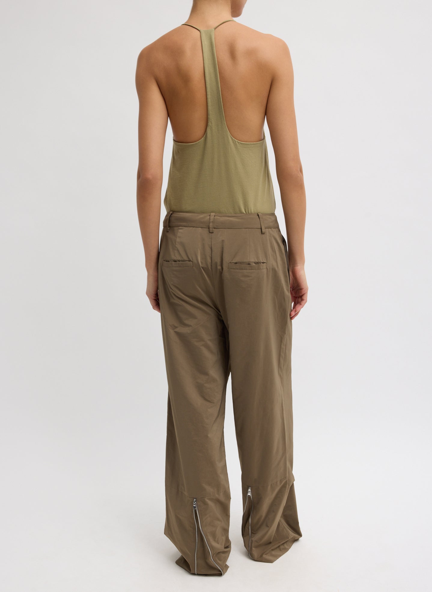 Nylon Zipper Trouser | Tibi