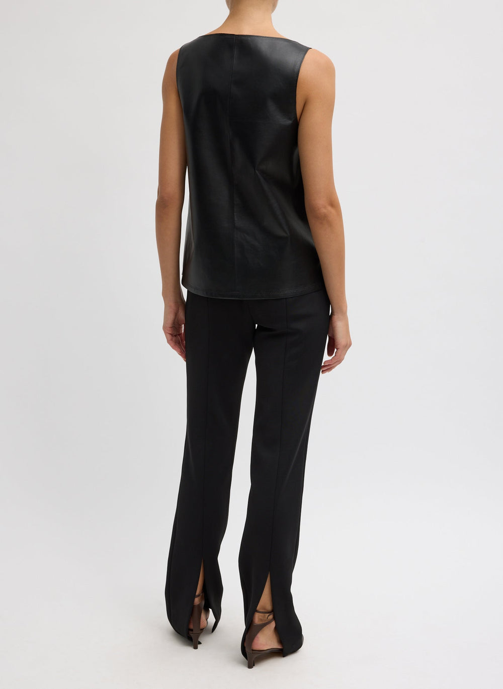 Spring Bonded Twill Elfie Trousers With Slits | Tibi