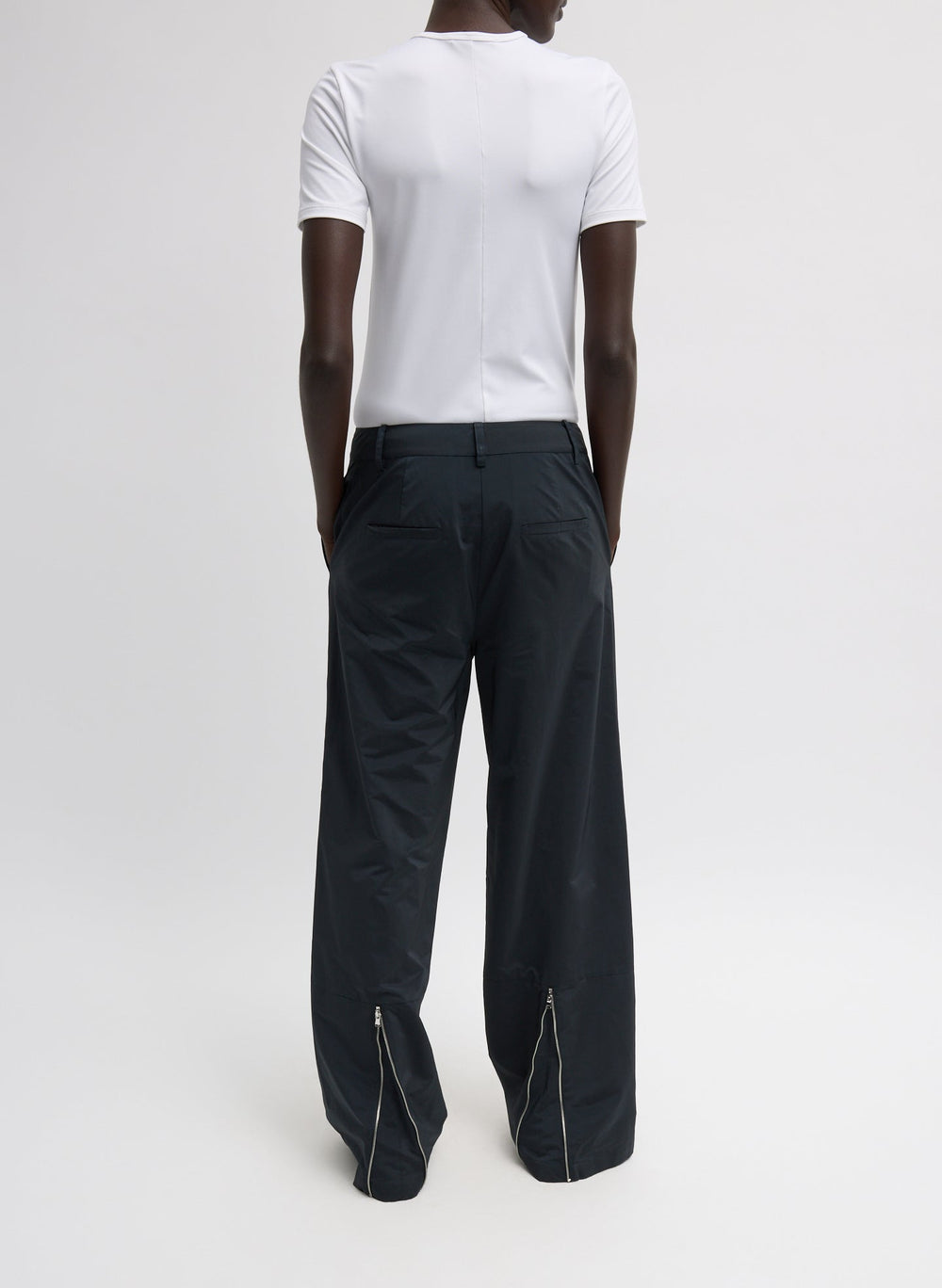 Nylon Zipper Trouser | Tibi
