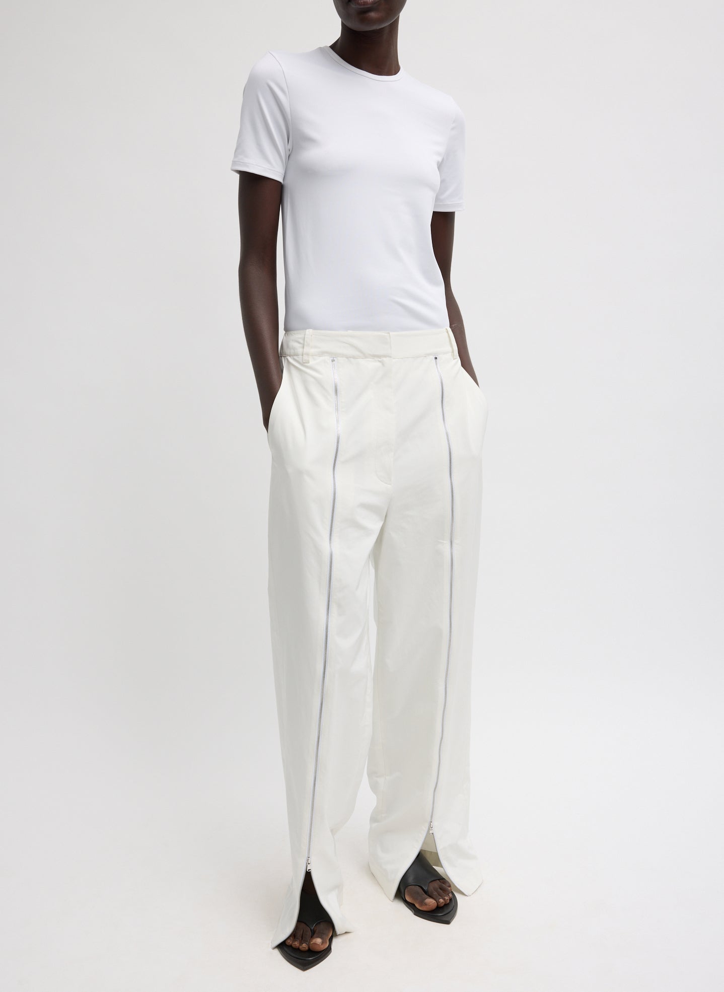 Nylon Zipper Trouser | Tibi