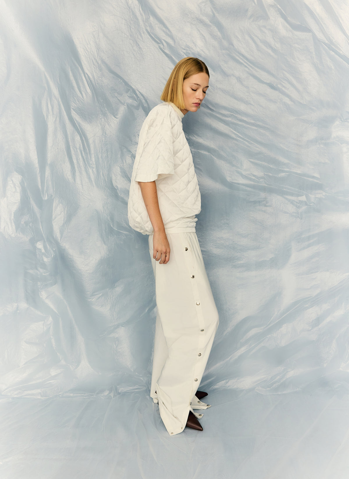 Nylon Snap Pull On Jogger | Tibi