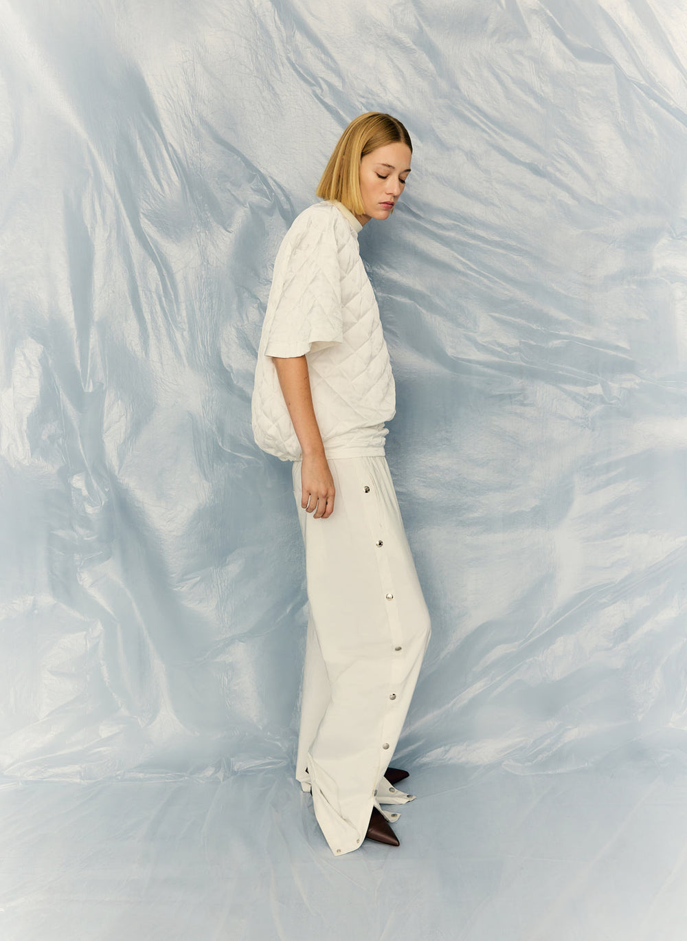 Nylon Snap Pull On Jogger | Tibi