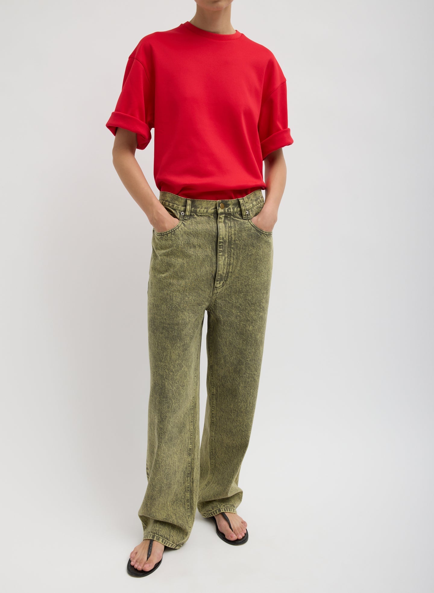 Lab Washed Denim Dennis Jean | Tibi