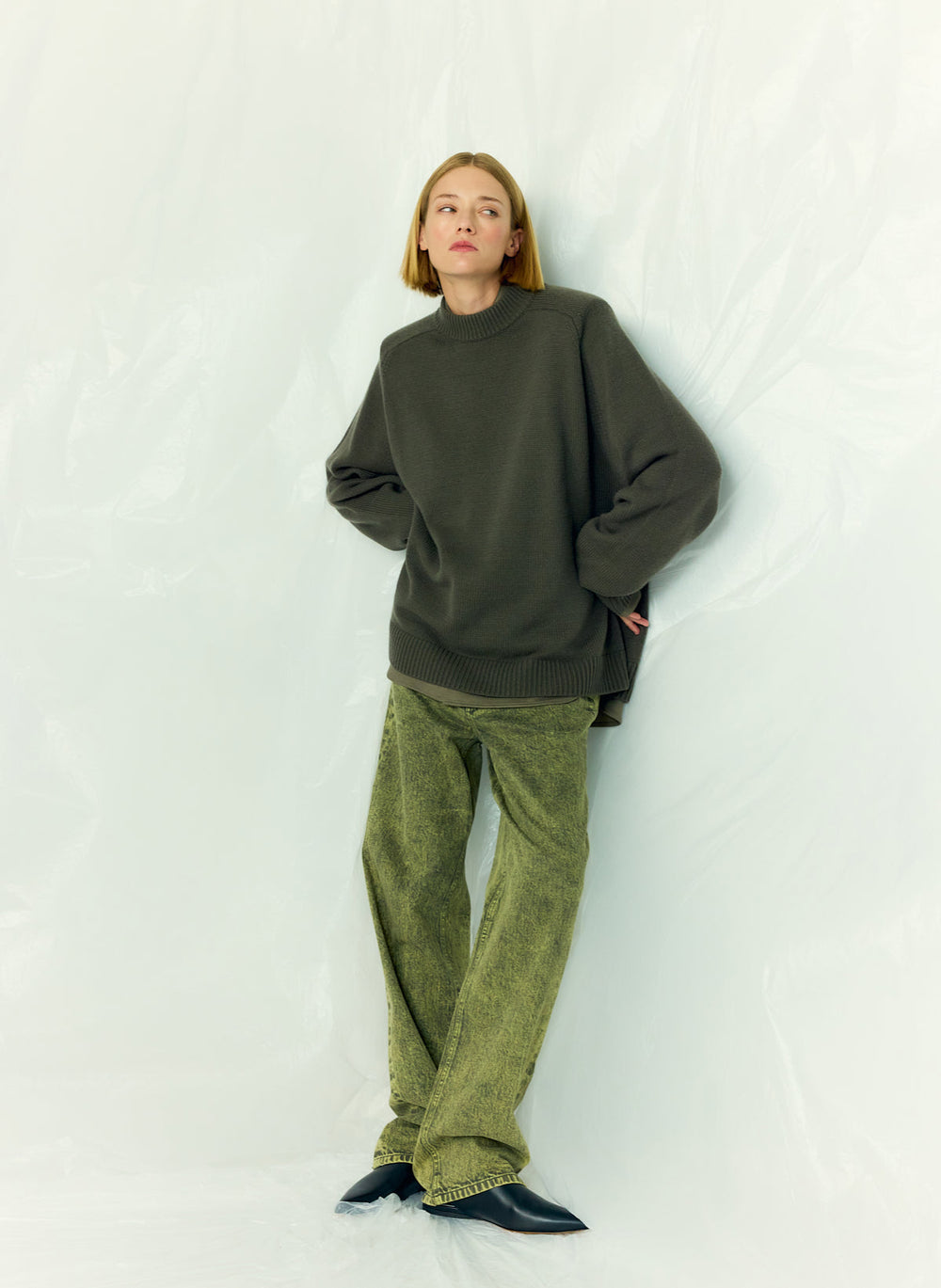 Lab Washed Denim Dennis Jean | Tibi