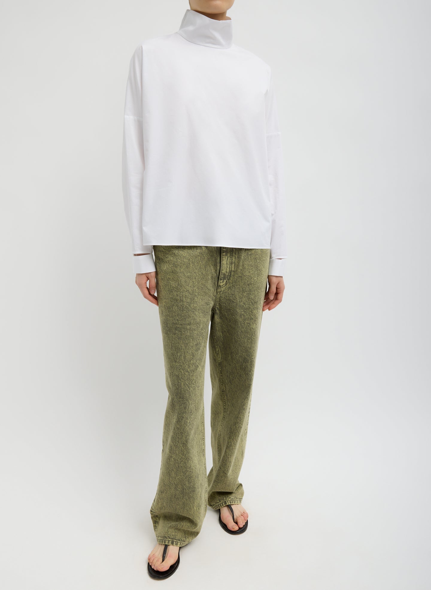 Lab Washed Denim Dennis Jean | Tibi