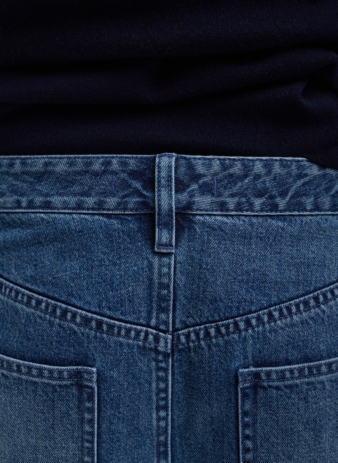 Zippered Denim Jogger | Tibi