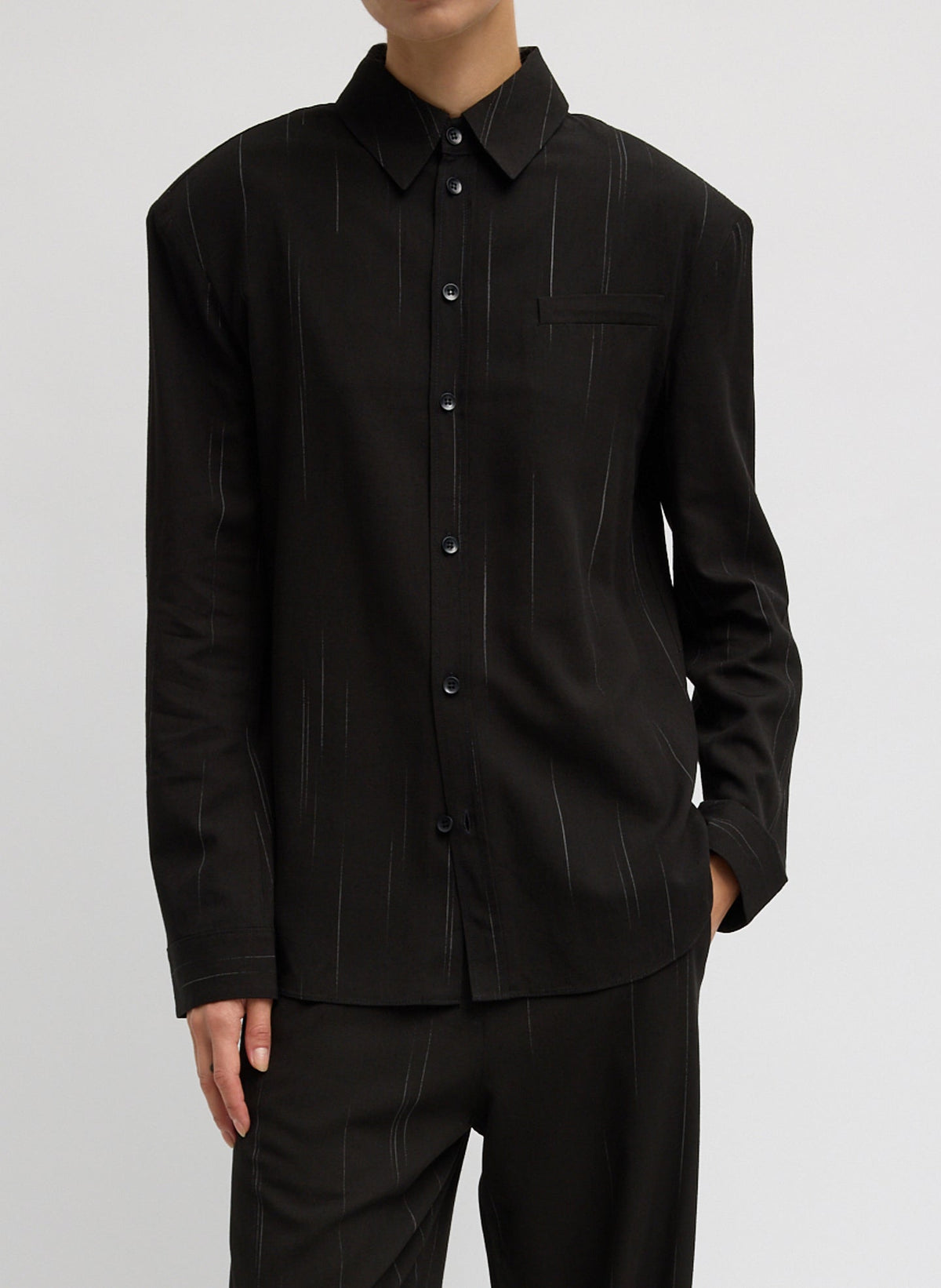 Viscose Suiting Detached Shirt | Tibi