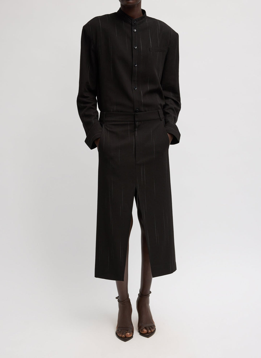 Viscose Suiting Detached Shirt | Tibi