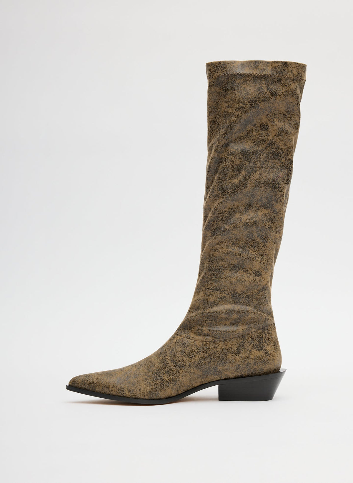 Distressed Bronson Boot - Regular Calf | Tibi