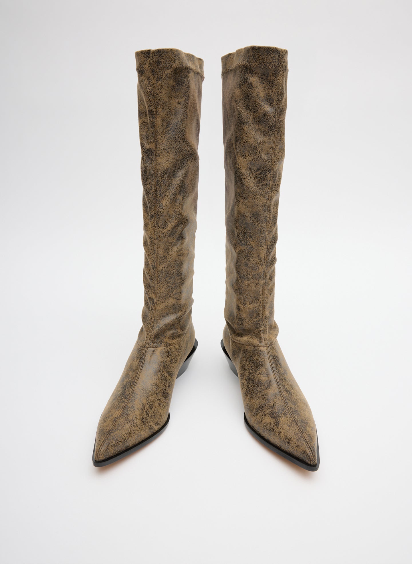 Distressed Bronson Boot - Regular Calf | Tibi
