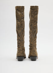 Distressed Bronson Boot - Narrow Calf | Tibi
