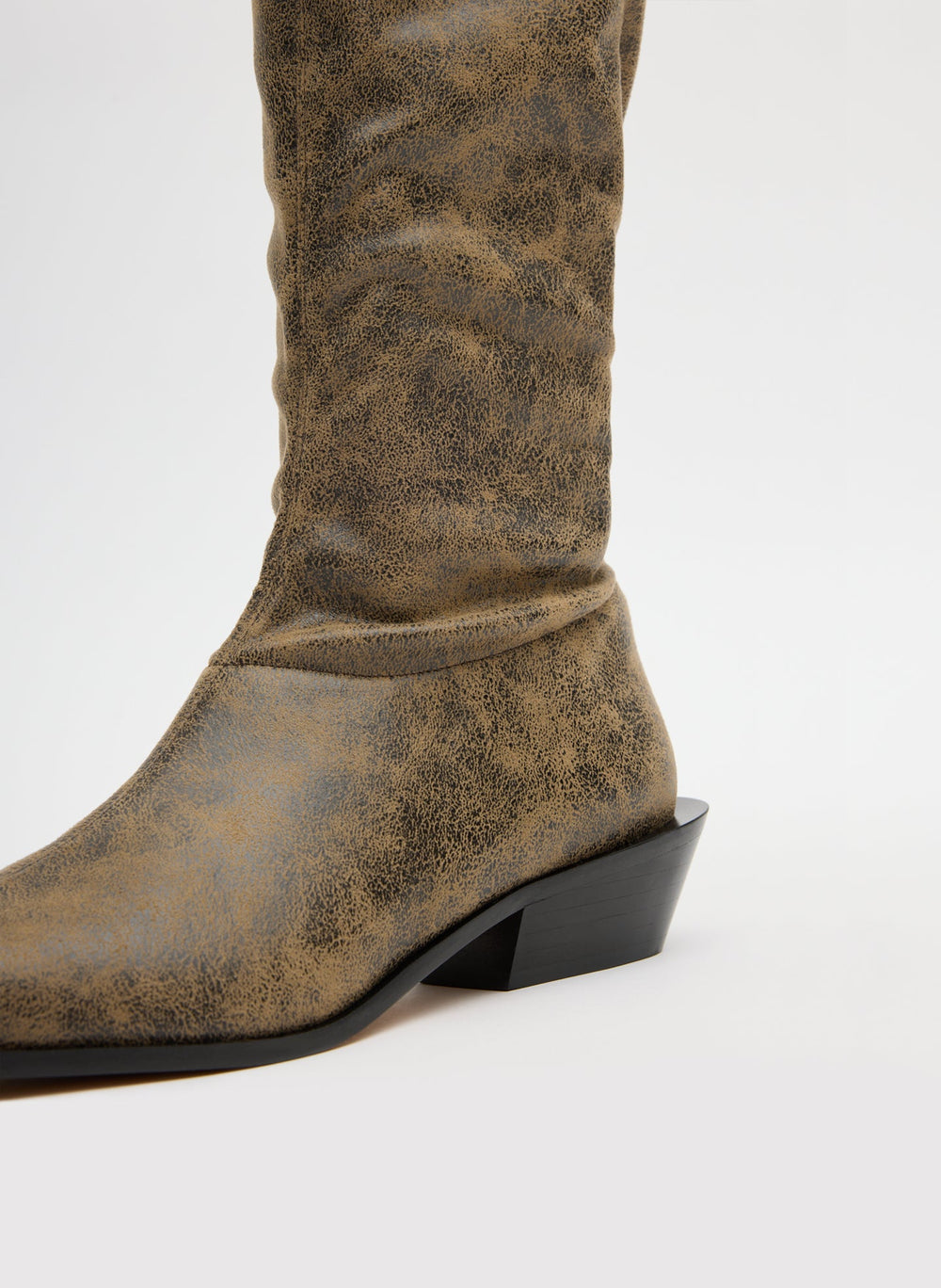 Distressed Bronson Boot - Narrow Calf | Tibi