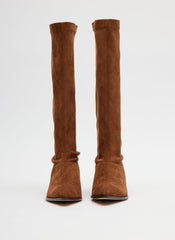 Faux Suede Bronson Boot - Narrow Calf | Tibi