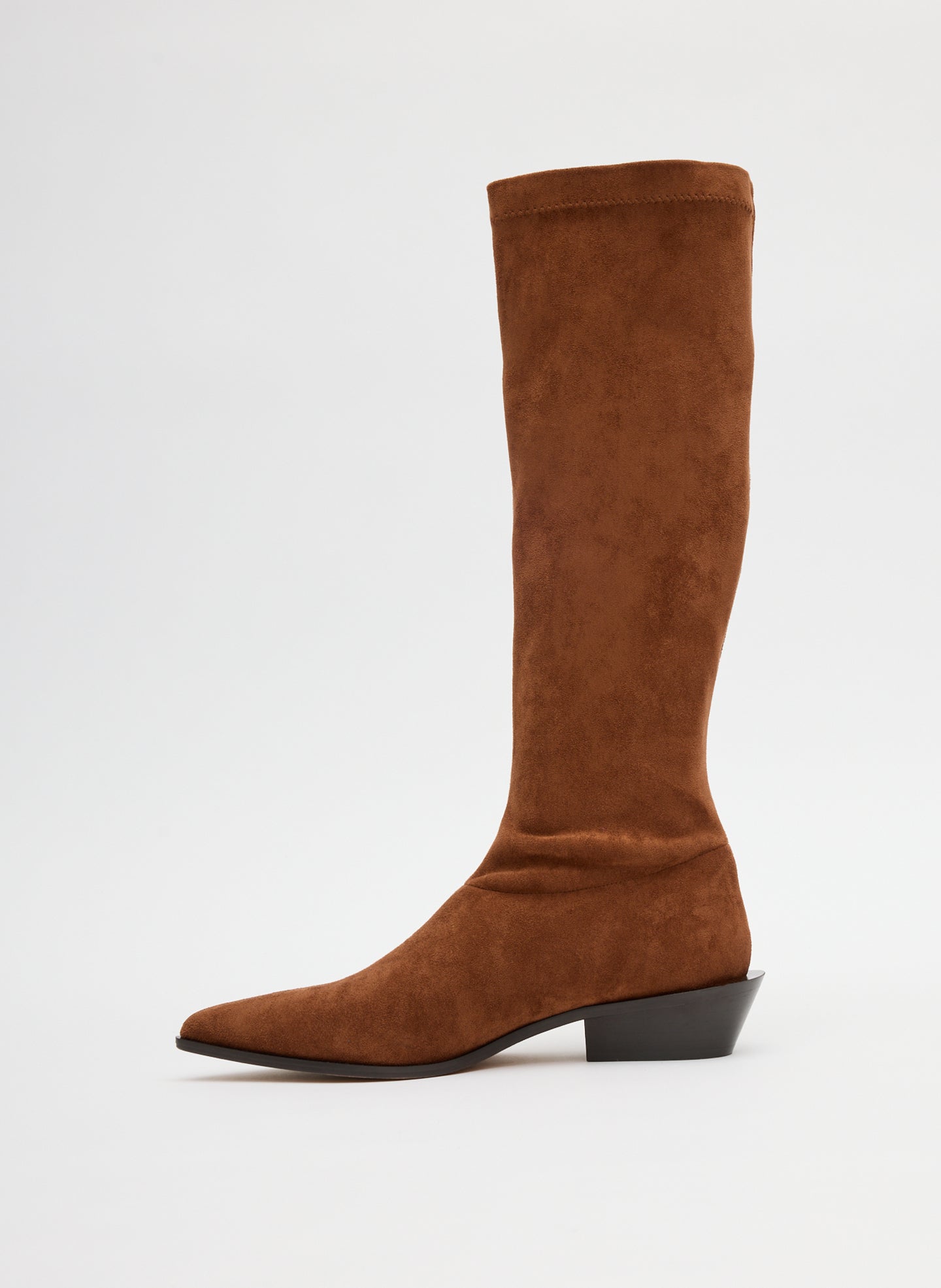 Faux Suede Bronson Boot - Regular Calf | Tibi