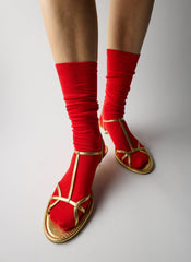 Christopher Metallic Nappa Heel | Tibi