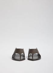 Ostrich Print Gerard Sandal | Tibi