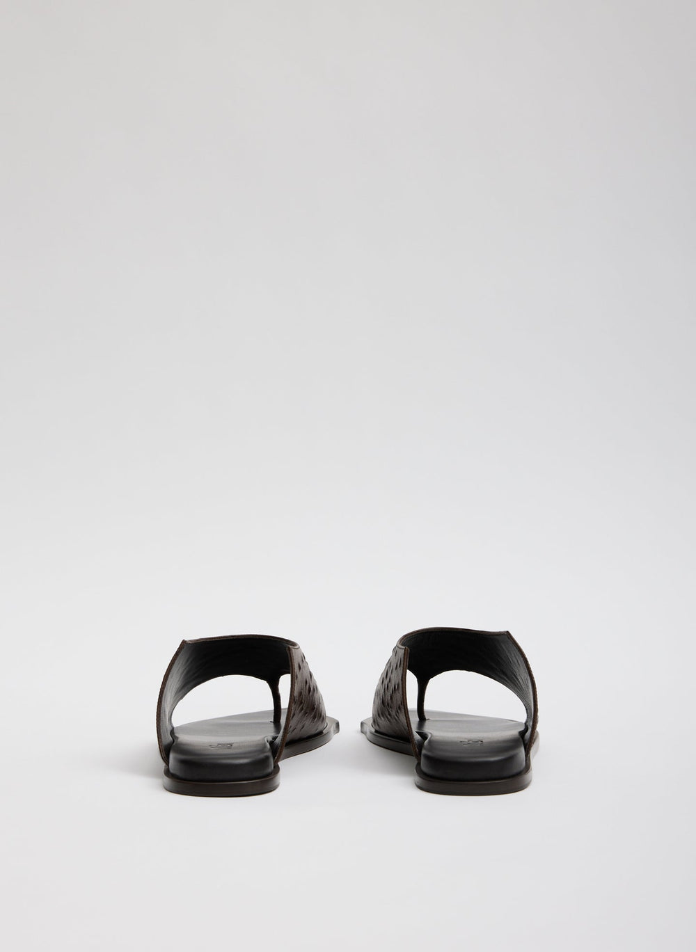 Ostrich Print Gerard Sandal | Tibi