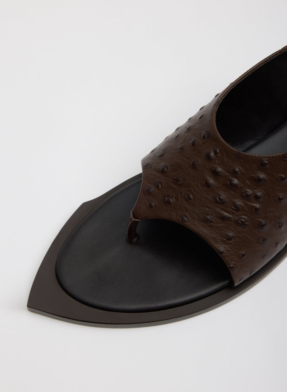 Ostrich Print Gerard Sandal | Tibi
