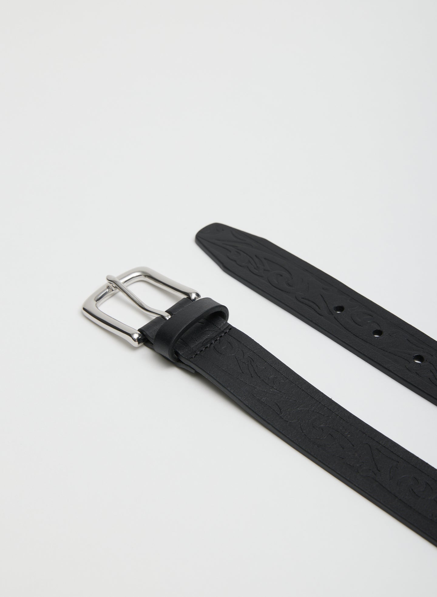 Classic Men's Tooled Leather Belt | Tibi