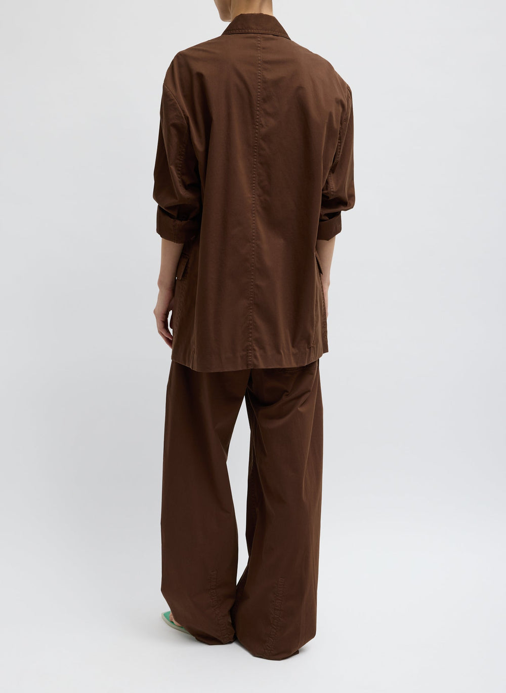 Garment Dyed Silky Cotton Liam Blazer | Tibi