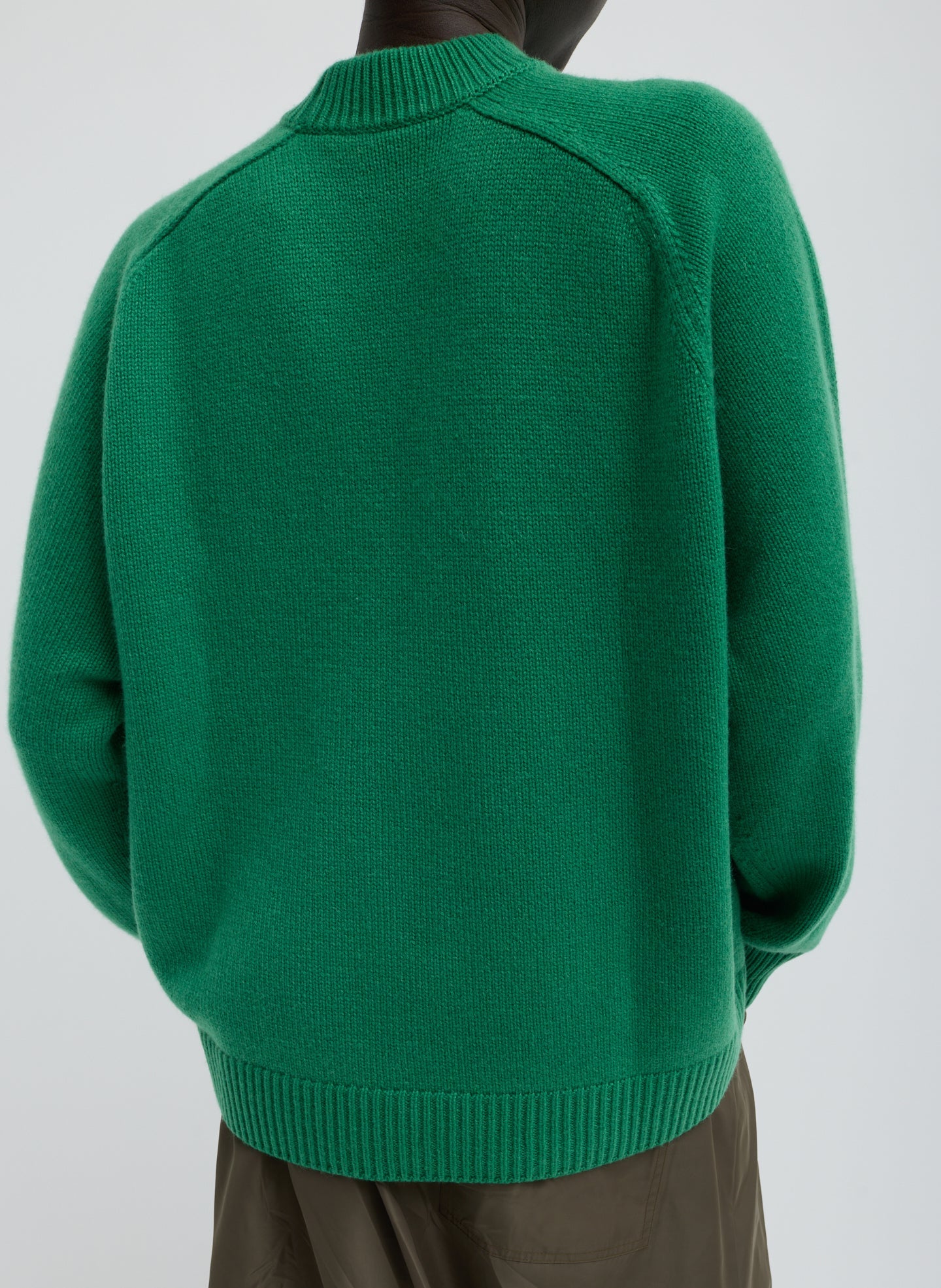 Cashmere Crewneck Oversized Pullover Sweater | Tibi