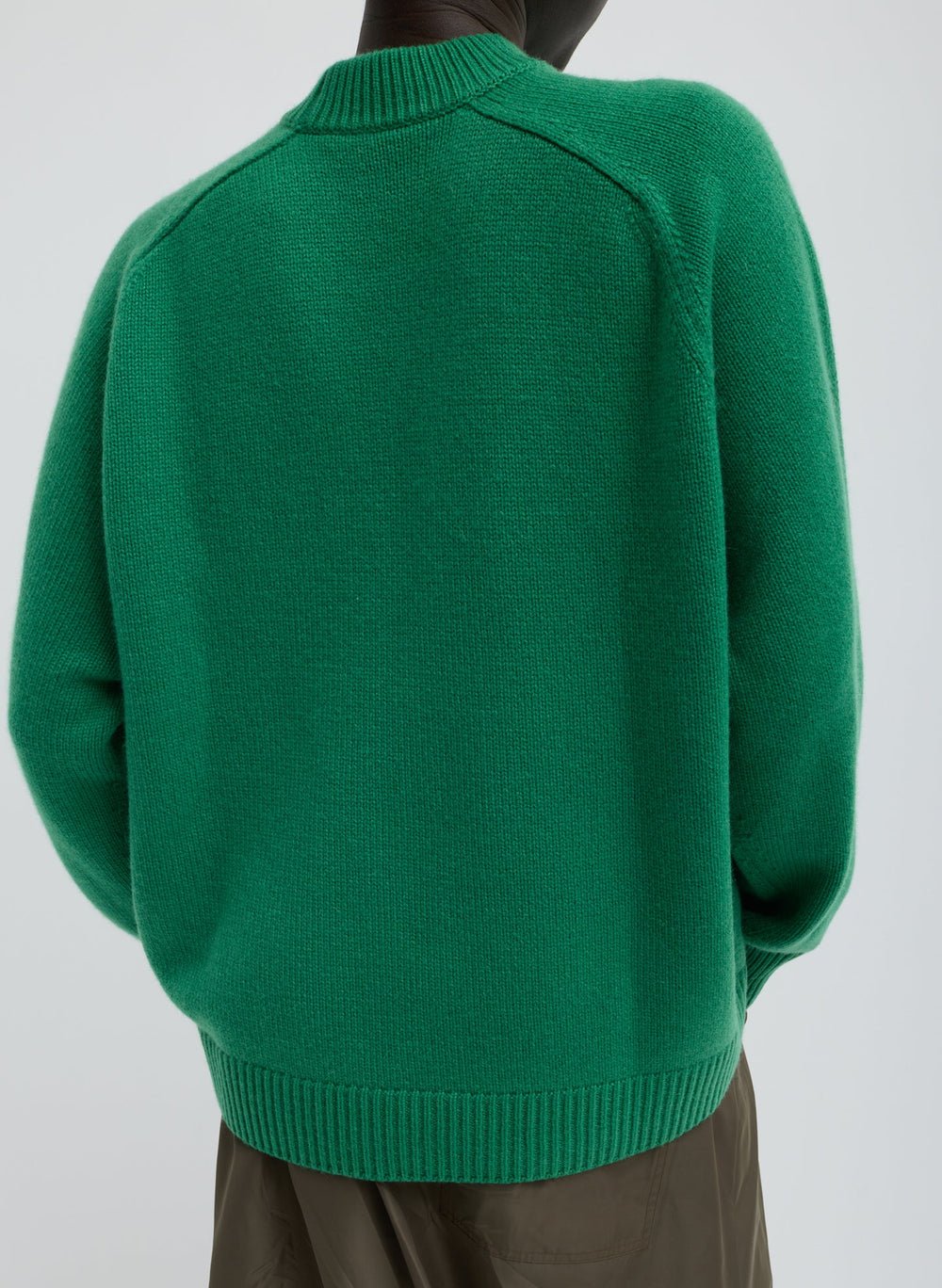 Cashmere Crewneck Oversized Pullover Sweater | Tibi