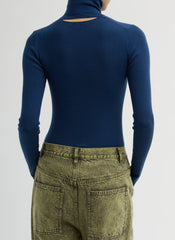 Featherweight Ribbed Sweater Turtleneck Pullover | Tibi