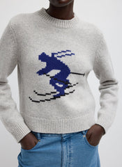 Soft Wool Ski Shrunken Sweater | Tibi